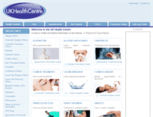 Tablet Screenshot of healthcentre.org.uk